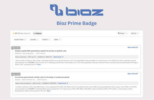 Bioz Partnership Empowers PurePEG to Showcase Product Use-Cases From Within Scientific Publications