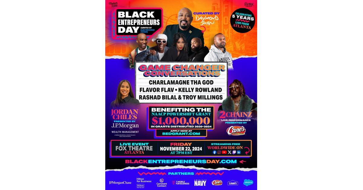 Daymond John Announces 5th Annual Black Entrepreneurs Day: A Celebration of Black Excellence and Opportunity in Atlanta