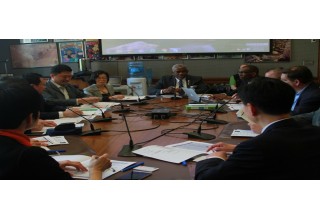Shown in the picture is Deputy Mayor Ugo Nwaokoro presiding the conference with the delegates from Zhejiang Senior University and CTIP Officials.