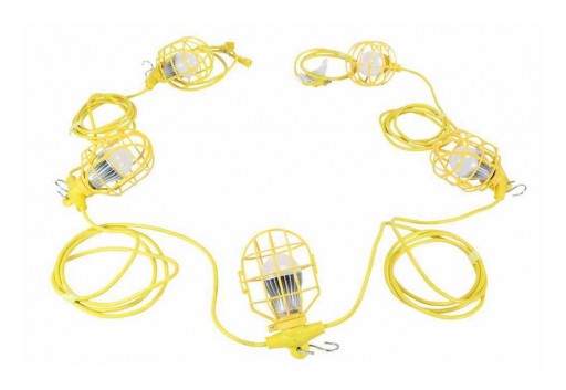 Larson Electronics Releases 50W 26' Temporary Construction String Light, 5,250 Lumens, 5 LEDs