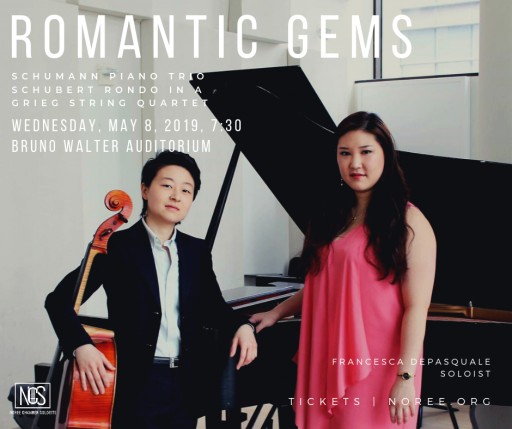 Noree Chamber Soloists Brings Limelight to Lesser-Performed Works of the Romantic Period on Wednesday, May 8, 2019 at 7:30PM in Bruno Walter Auditorium