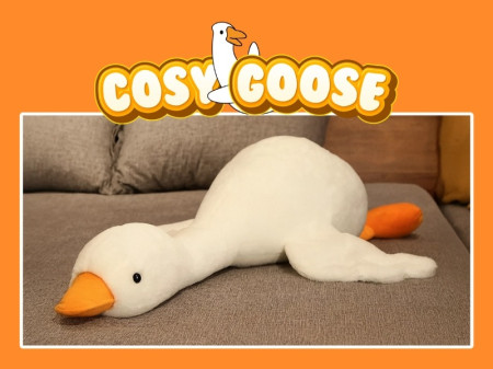 Cosy Goose Pillow Oversized Goose Plush Comfort