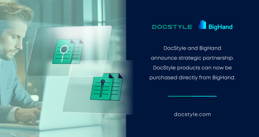 DocStyle and BigHand Announce Strategic Partnership to Enhance Document Productivity Offering With Comparison and Repair Functionality