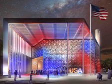 U.S.A. Pavilion Exterior Rendering, Expo 2020 Dubai