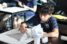 ACA Student in Fine Arts Class
