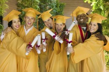 Group of Happy College Graduates