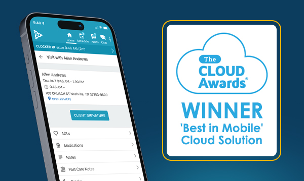 AxisCare Wins Best in Mobile Cloud Solution From The Cloud Awards