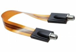 Flat coaxial cable