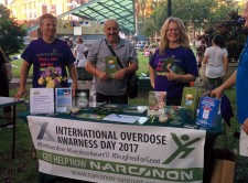 Narconon Suncoast drug education table at rally