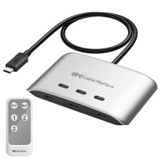 Cable Matters USB4 20Gbps 3-Port Switch for 3 Computers