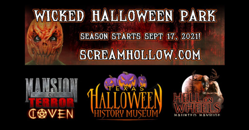 Scream Hollow Wicked Halloween Park, Largest Haunted Attraction in Texas, Set to Open Sept. 17, 2021