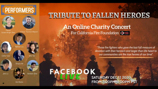 Harker High School Students Host Online Concert in Support of California Fire Foundation