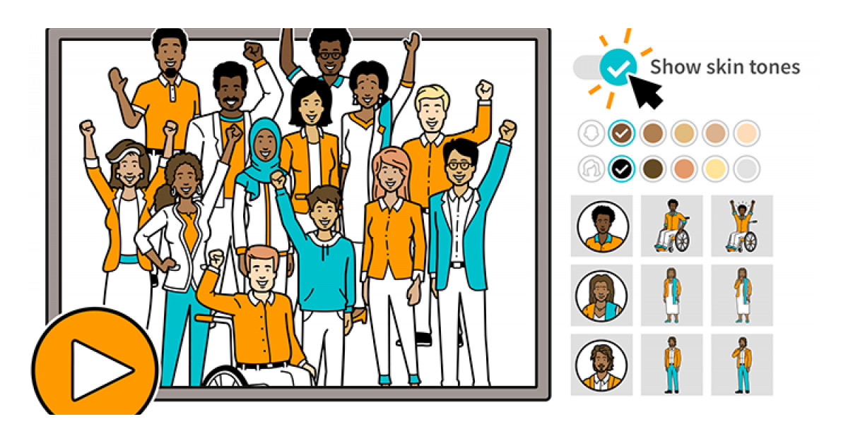 simpleshow Video Maker Automates the Ability to Add Diverse Characters ...