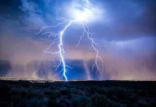 Lightning Storm Over Albuquerque by Michael Danzer 