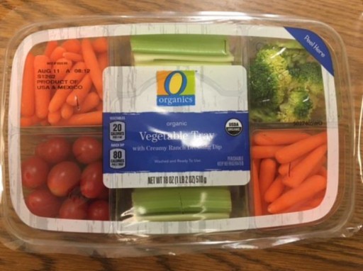 Mann Packing Voluntarily Issuing Class 1 Recall of O Organics Organic Vegetable Tray With Creamy Ranch Dressing Dip Due to Mislabeled Ingredients That May Pose an Allergen Risk