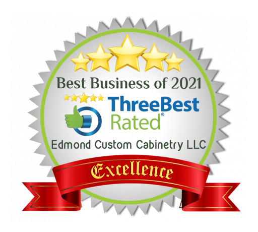 Oklahoma City's Leading Custom Cabinet Company, Edmond Custom Cabinetry LLC, Wins the 2021 ThreeBestRated Award