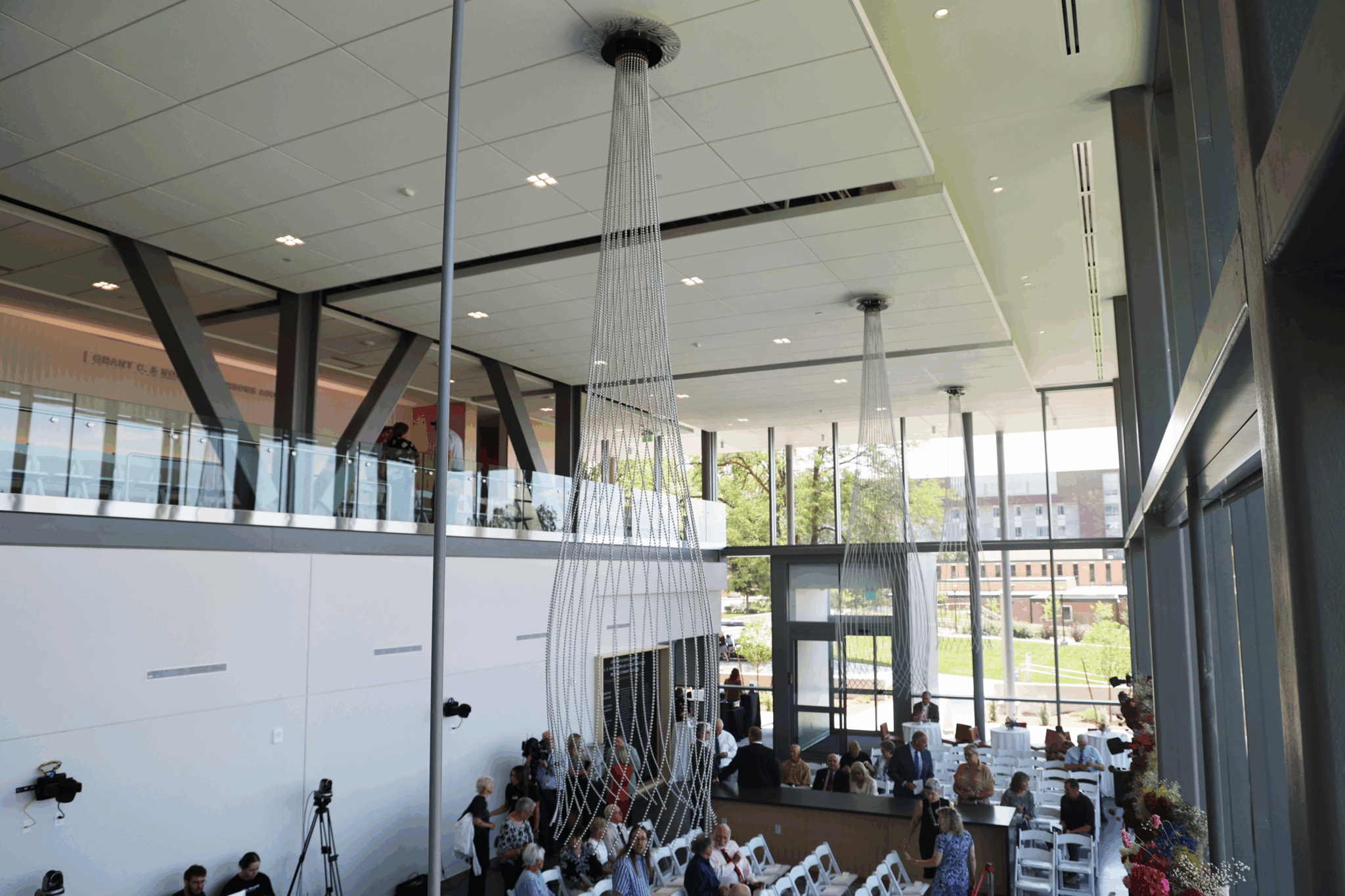 Three Medusae in L. S. Skaggs Applied Science Building at the University of Utah.