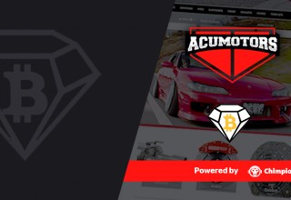 Acumotors.com Home Page with Chimpion's Crypto Integration