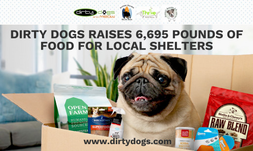 DirtyDogs & Meow Raises Over 6,600 Pounds of Pet Food for Local Shelters