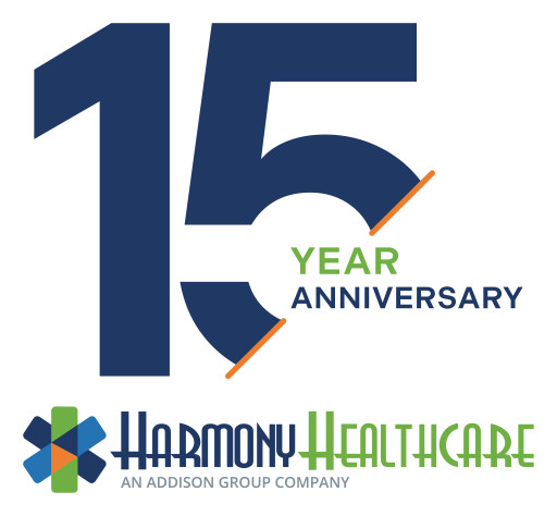 Harmony Healthcare, an Addison Group Company, Celebrates 15 Years of Empowering Healthcare Organizations