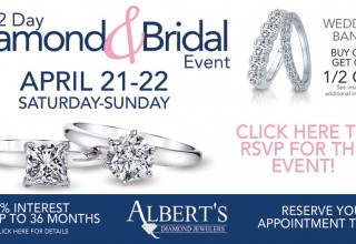 Diamond and Bridal Event homepage banner