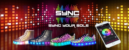 Sync Footwear the World's Most-Advanced App Controlled LED Shoes Launches on Indiegogo for Exclusive Pre-Sale