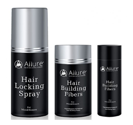 Allure Hair Building Fibers Launches New All-Natural Hypoallergenic Hair Loss Solution