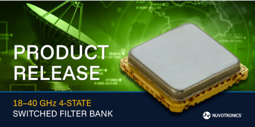 Nuvotronics Introduces 18-40 GHz 4-State Switched Filter Bank for Dynamic Channel Hopping in Software-Defined Radios (SDRs)