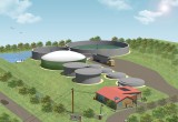 ZooShare's Future Biogas Plant 3D illustration