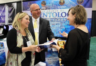 The Church of Scientology shared information and materials on its humanitarian initiatives at the Parliament of the World's Religions conference October 15-19 in Salt Lake City, Utah.