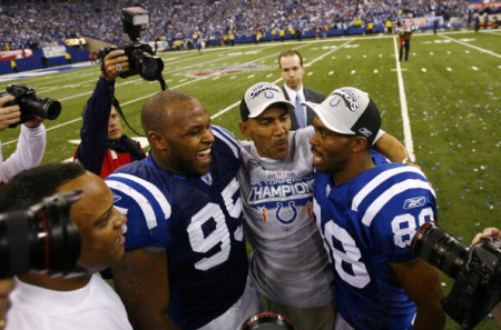 Indianapolis Colts Celebrate 2007 AFC Championship Win