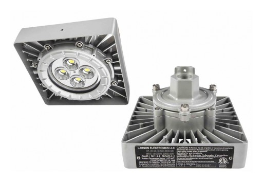 Larson Electronics Releases Explosion Proof Low Bay LED Light Fixture, 50W, 7,000 Lumens, Paint Spray Booth Approved
