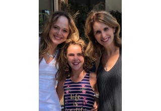 Casting Director Catherine Stroud and Lisa London with actress Lexy Kolker