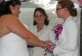 lesbian wedding location, lgbtq friendly wedding officiant, Rev Pamela Magnuson Pine Manor