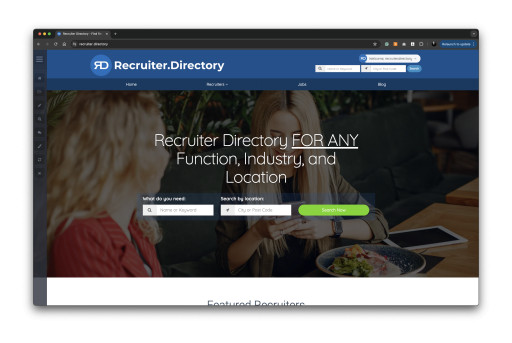 Recruiter.Directory Goes Live: The Online Directory for Recruiters and Executive Search Consultants