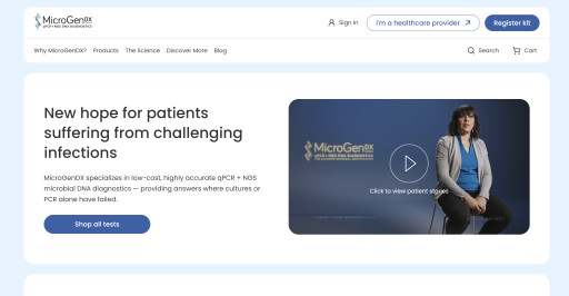 MicroGenDX Launches Its Patient-Focused Website to Streamline Access to Microbial Testing