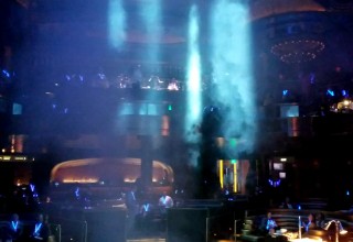 Omnia club private event at Caesars Palace Las Vegas with new technology LED lanyards