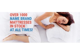 over 1,000 Name Brand Mattresses in Stock at All Times