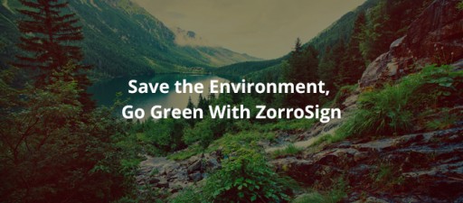 ZorroSign Launches Its Green Initiative