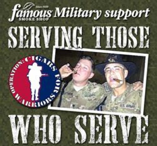 Famous Smoke Shop Ships September Cigar Donation to Operation: Cigars for Warriors