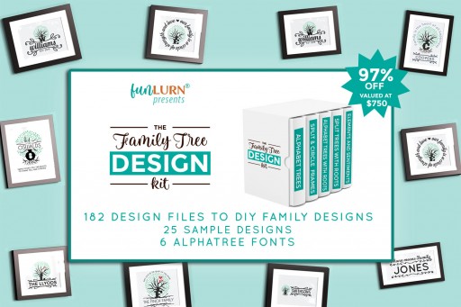 Leading SVG Design Shop FunLurn Launches the Family Tree Design Kit