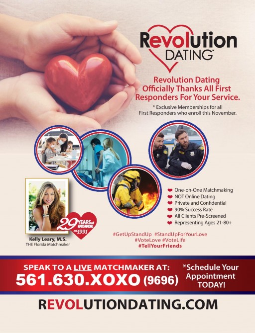 Revolution Dating Offers Exclusive November Memberships to First Responders