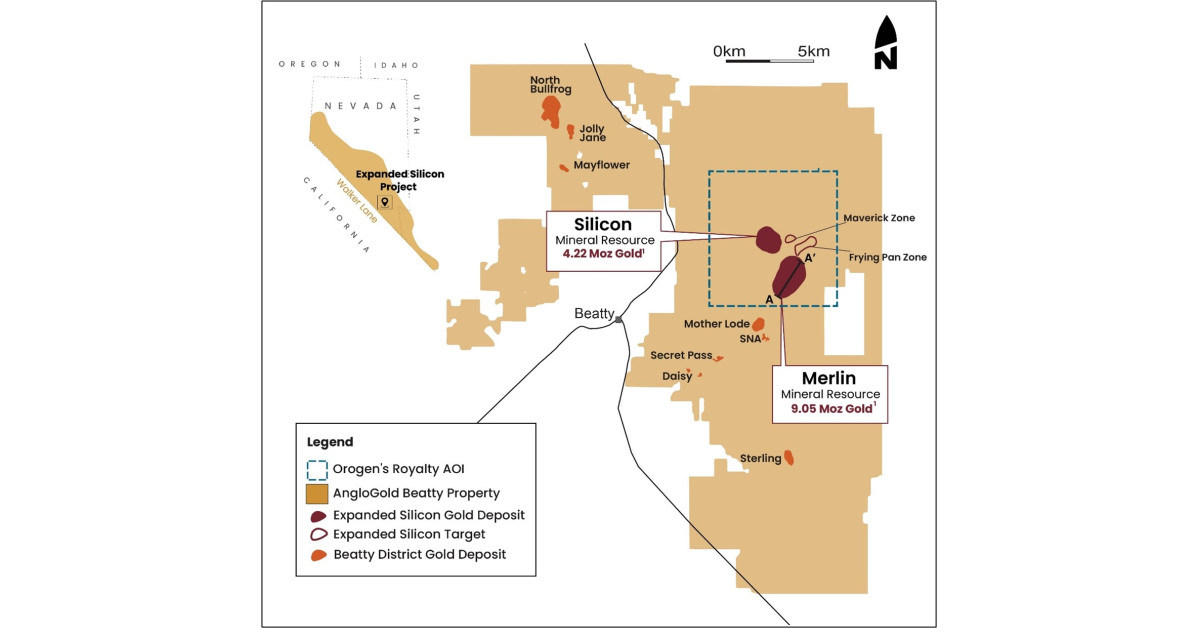 Sillicon Ridge Project Orogen Royalties Announces Expanded Silicon Project Royalty Resource ...