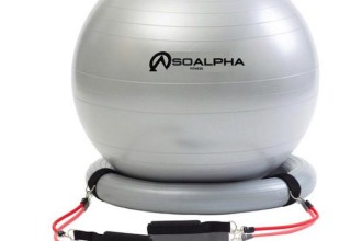 So Alpha Exercise Ball with Resistance Bands