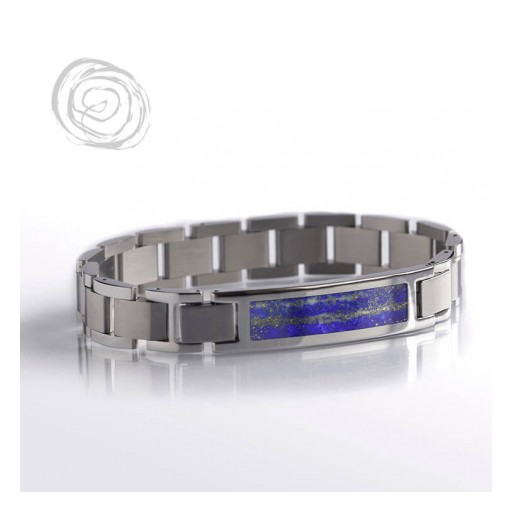 Blue Pyrite Interchangeable Bracelet With Lapis Lazuli
