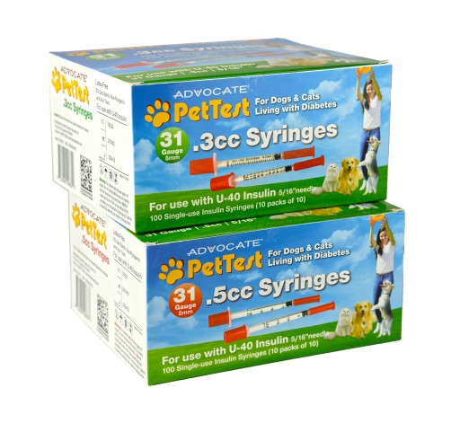 Advocate by Pharma Supply, Inc. Releasing PetTest Branded U-40 Syringes for Pet Use
