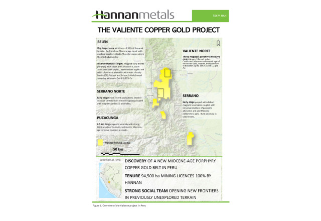 Hannan Metals Ltd., Monday, October 10, 2022, Press release picture