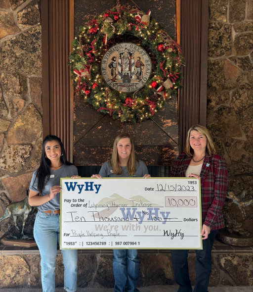 WyHy Federal Credit Union Demonstrates Commitment to Wyoming Communities With a $10,000 Donation to Wyoming Hunger Initiative