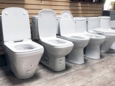 Modern one-piece toilets