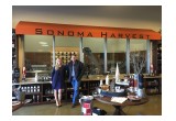 Mike Brossier and Cara Rudy at Sonoma Harvest Tasting Room